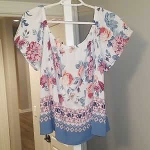 Off Shoulder Floral Top